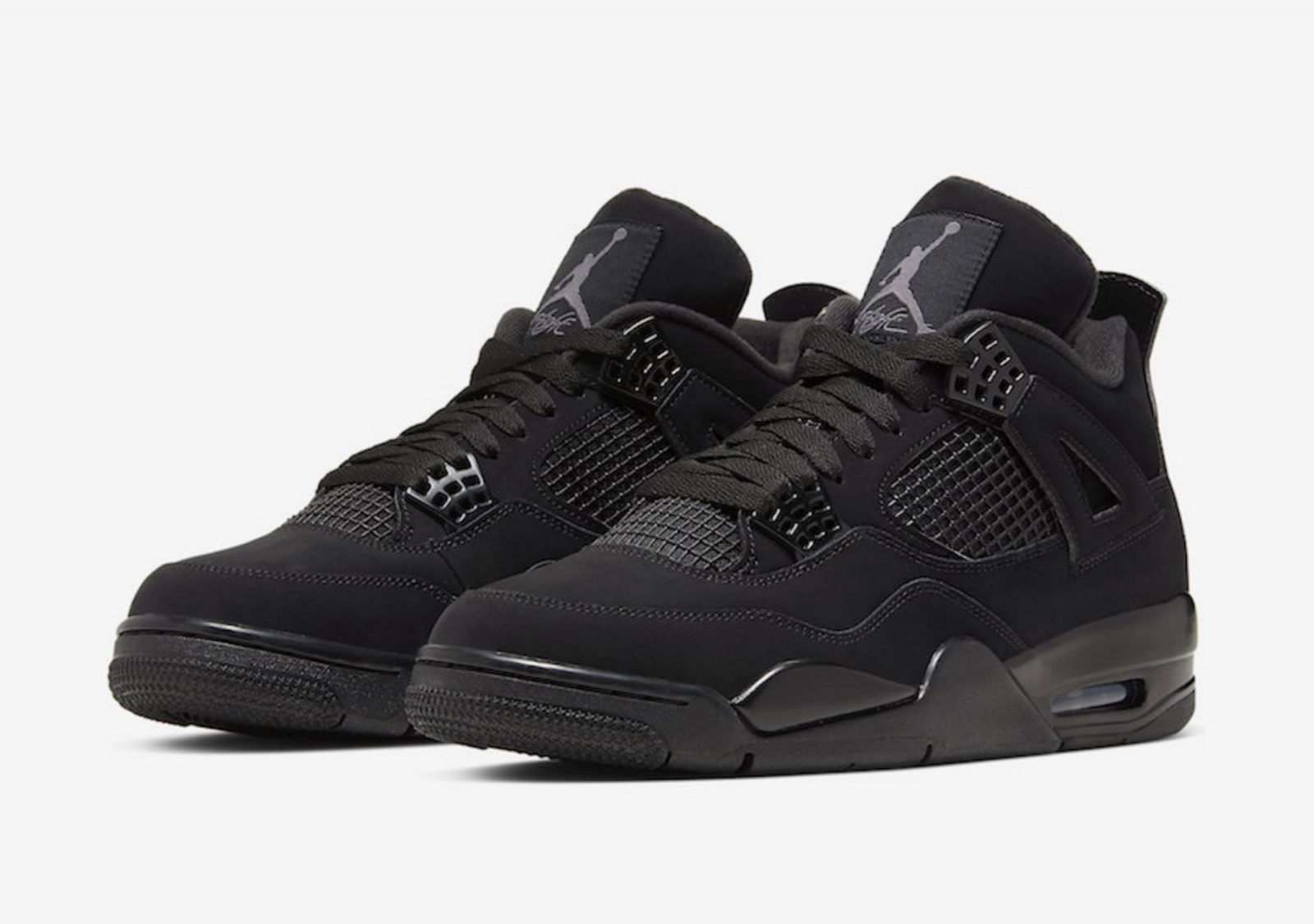 Nike Air Jordan 4 Retro “Black Cat” с мехом